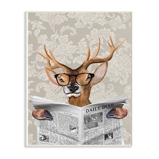 10 x 0.5 x 15 Proudly Made in USA The Kids Room by Stupell Woodland Deer with Cat Eye Glasses Wall Plaque Art 10 x 0.5 x 15 Proudly Made in USA The Kids Room by Stupell Woodland Deer with Cat Eye Glasses Wall Plaque Art