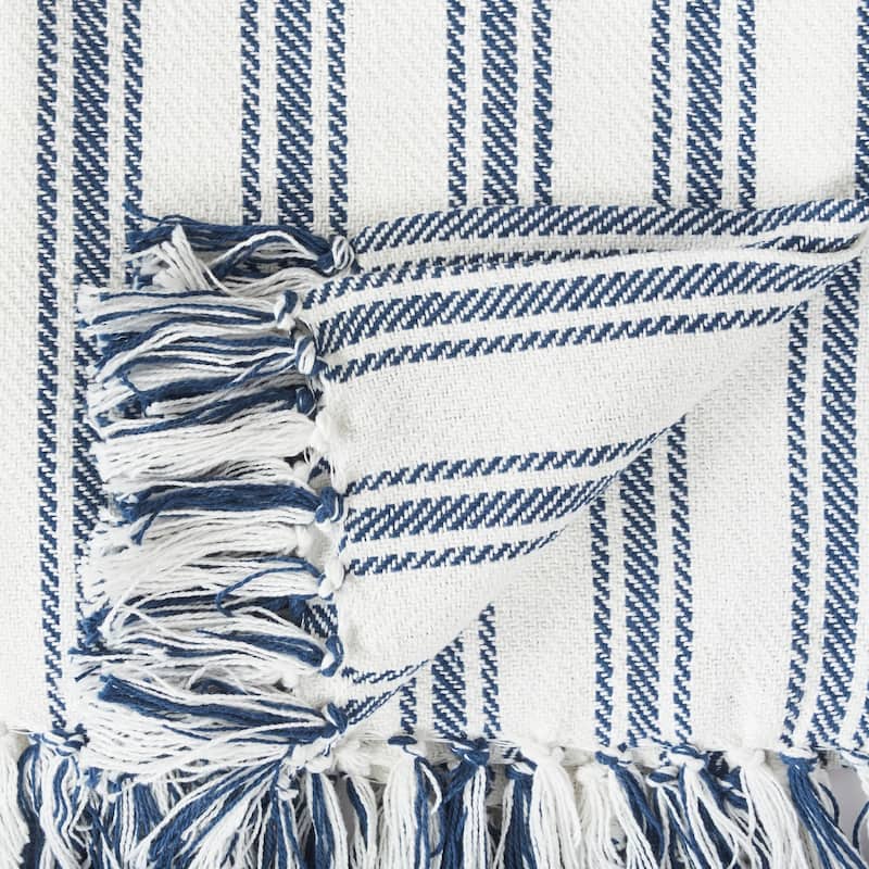 50" x 60" Ticking Stripe Throw Collection