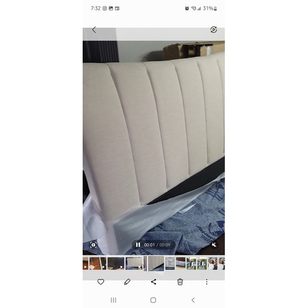 Silver Orchid Garvin Vertical Channel-tufted Fabric King Bed ...