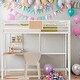 preview thumbnail 2 of 22, Twin Metal Loft Bed with Desk and Shelve