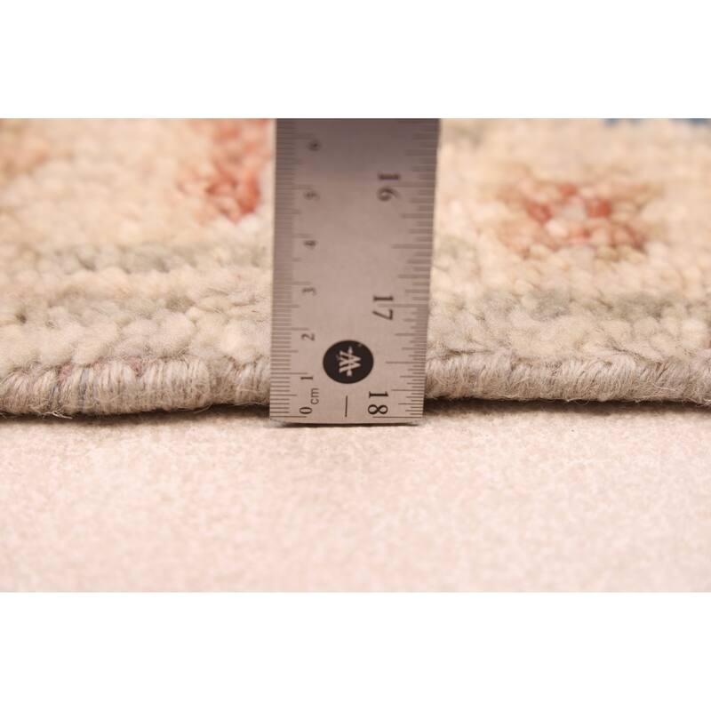 ECARPETGALLERY Hand-knotted Jules Serapi Light Grey Wool Rug - 2'6 x 8'0