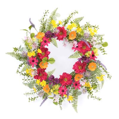 Mixed Floral Wreath