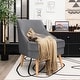preview thumbnail 17 of 34, Costway Accent Chair Velvet Upholstered Single Sofa with Rubber Wood - 27'' x 25'' x 30''