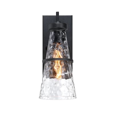 Field Daisy Lane Black Outdoor Hardwired Wall Sconce - 14