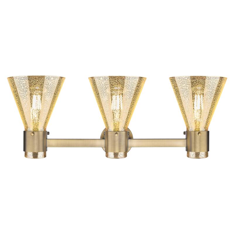 Innovations Lighting Downtown Urban - Lawton Cone - 3 Light 24" Wall-Mounted Bath Vanity Light