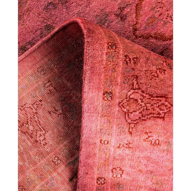 Overdyed One-of-a-Kind Hand-Knotted Area Rug - Pink - 3' 2" x 5' 3"