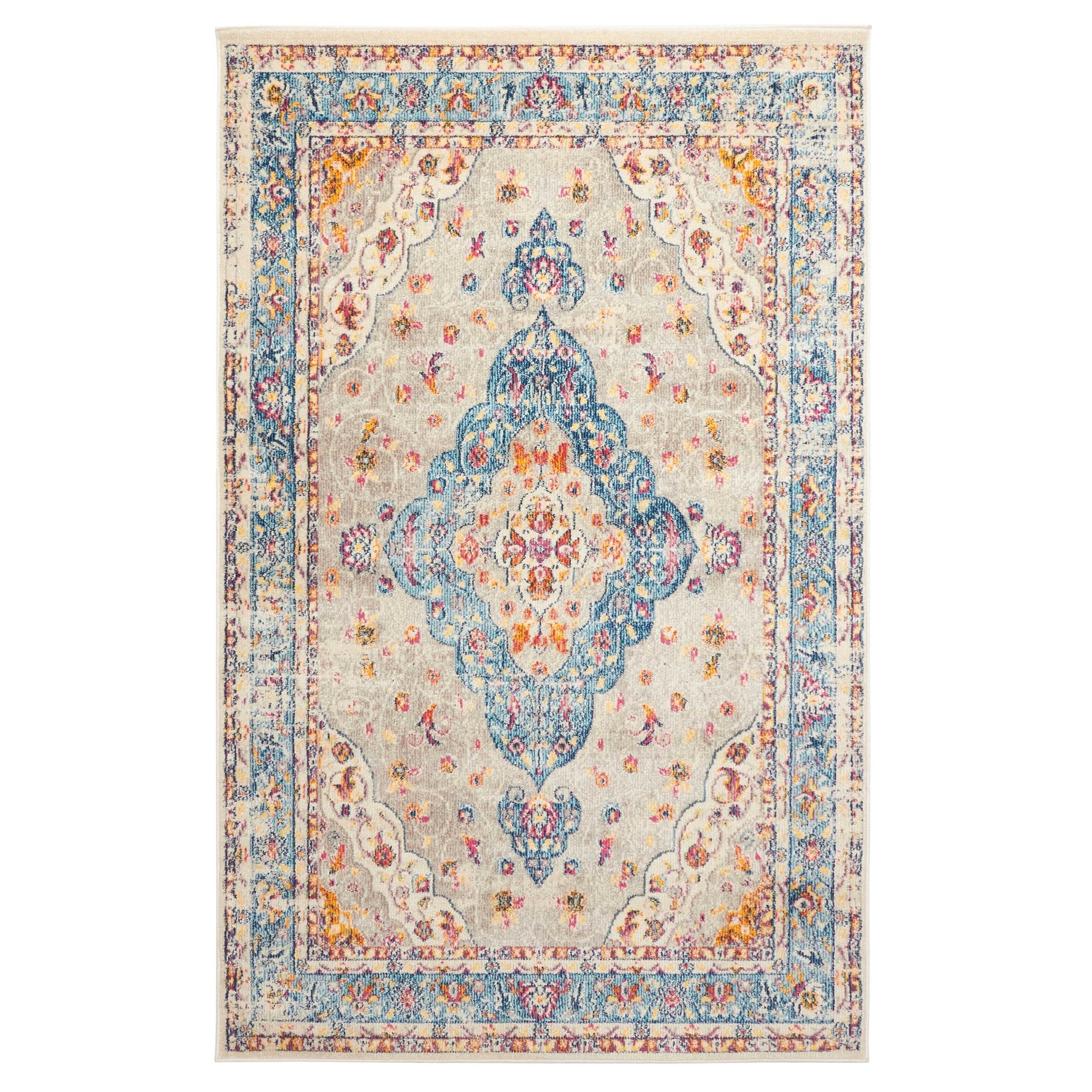 ECARPETGALLERY Machine Made Daria Grey Area Rug