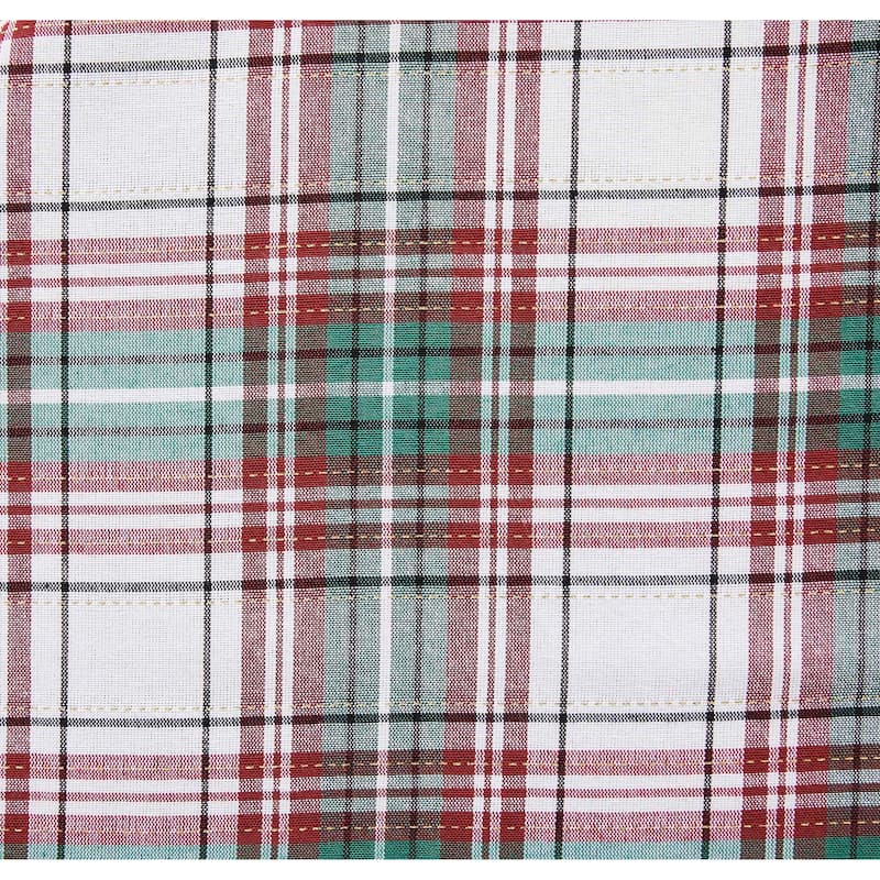 Avanti Linens Holiday Plaid 70" Round Tablecloth