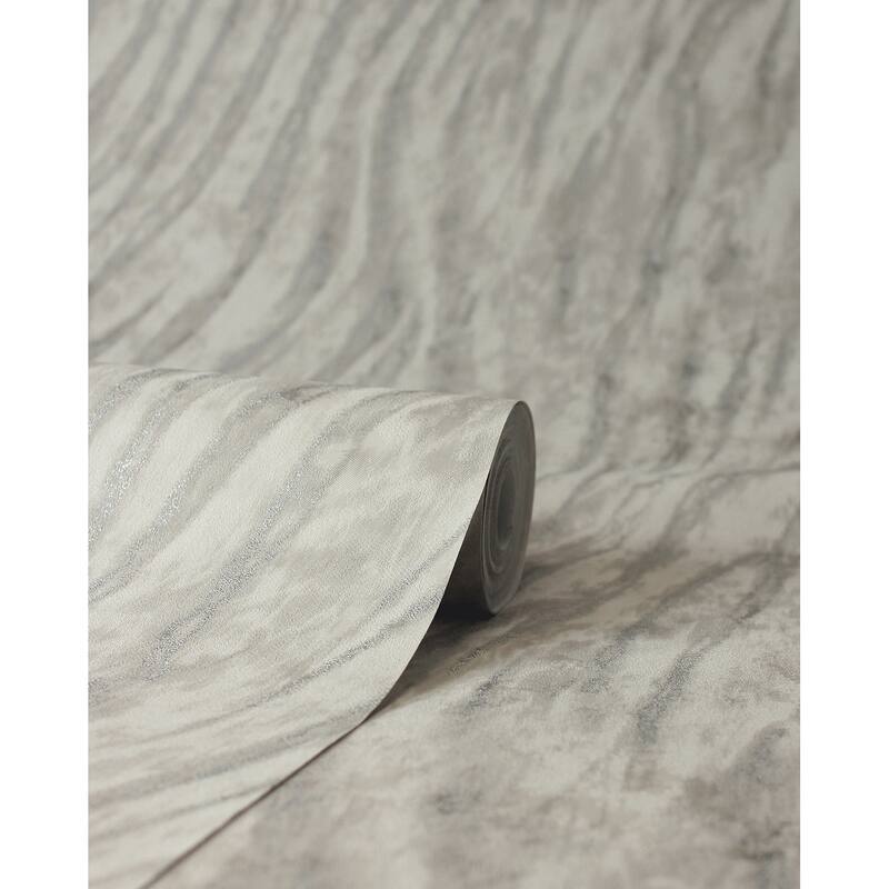 Fine Decor Arran Grey Swirling Stripe Wallpaper