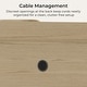preview thumbnail 5 of 7, Spruce & Spring Rattan Adjustable Shelves Sideboard with Solid Wood Legs