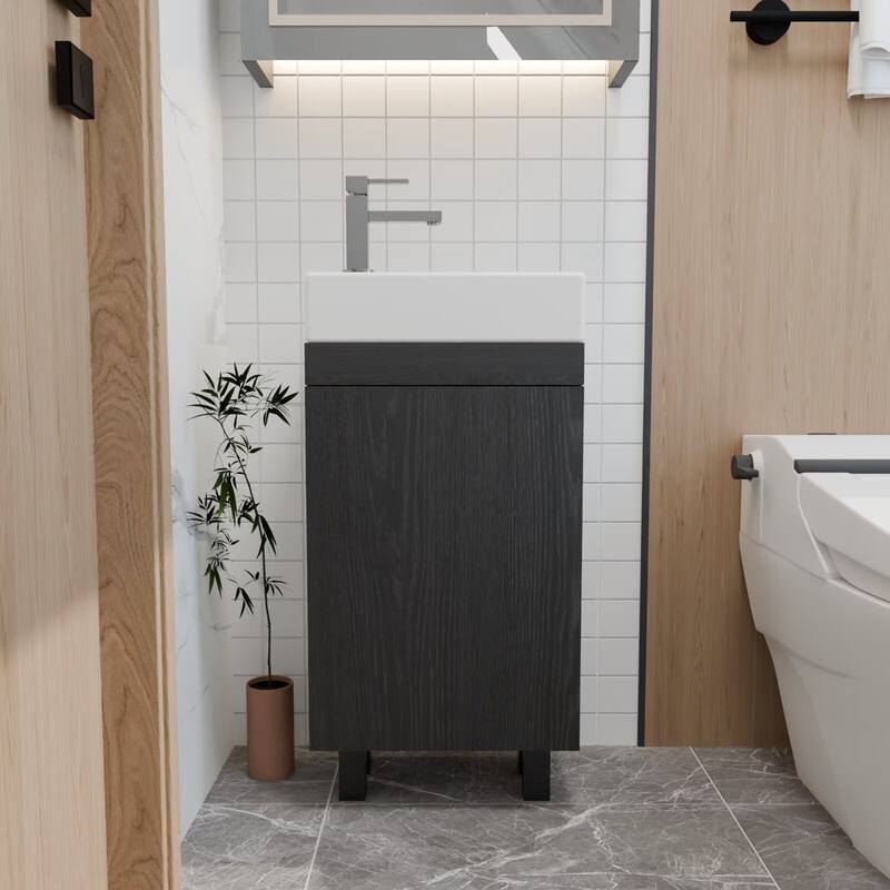 16" Bathroom Vanity Sink Combo with Undermount Ceramic Sink