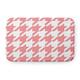 Houndstooth Pet Feeding Mat for Dogs and Cats - Light Pink - 24" x 17"
