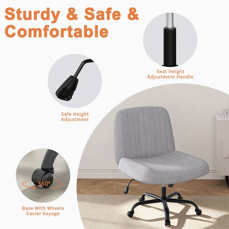 Futzca Swivel Office Ergonomic Chair with Adjustable Height & Tilt