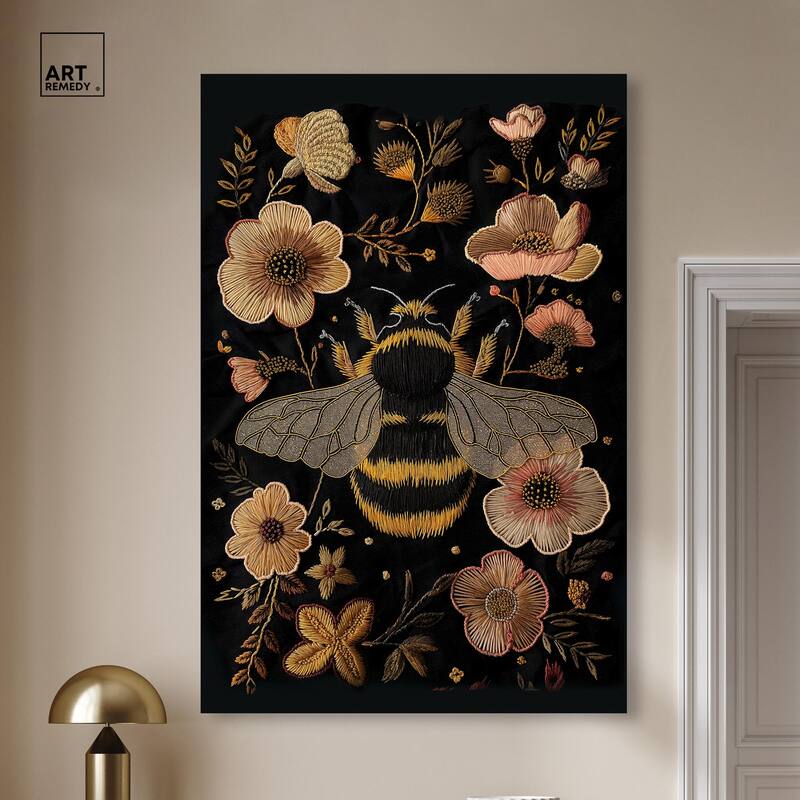 Honeyed Herald II Canvas by Art Remedy, Gallery Wrapped
