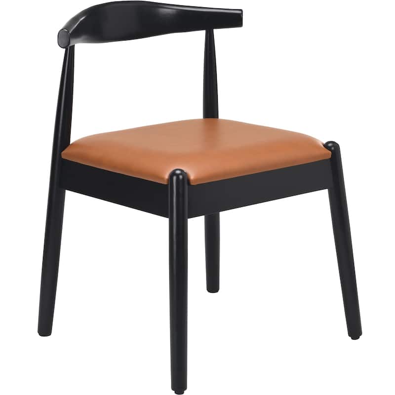 Weave Dining Chairs Set of 2, Mid-Century Modern Kitchen Chair with Solid Oak Frame & Handwoven Seat for Living Dining Room