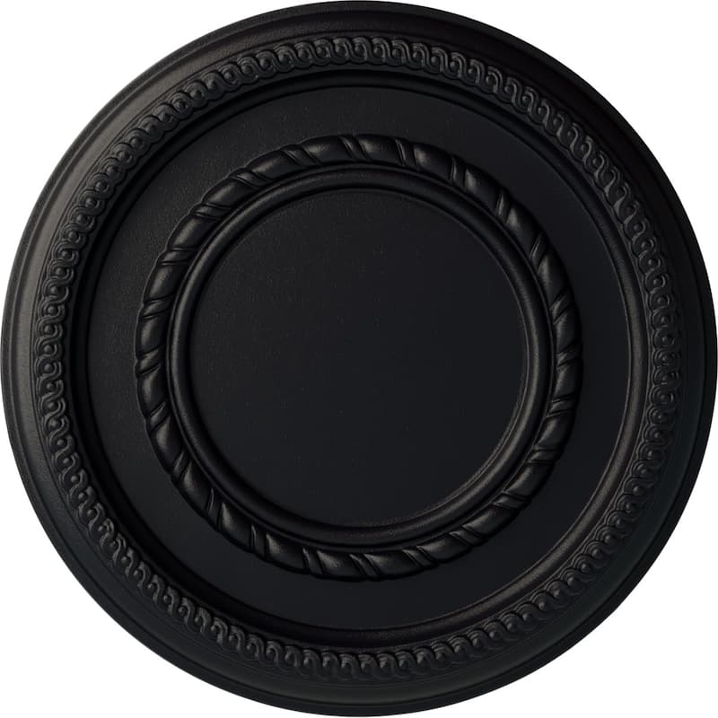 12 5/8"OD x 1 1/8"P Federal Roped Small Ceiling Medallion