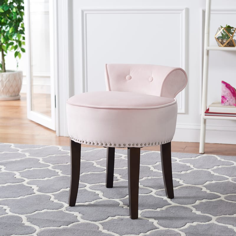 SAFAVIEH Aja Vanity Stool - 17.9" x 19" x 22.8" - 18Wx19Dx23H