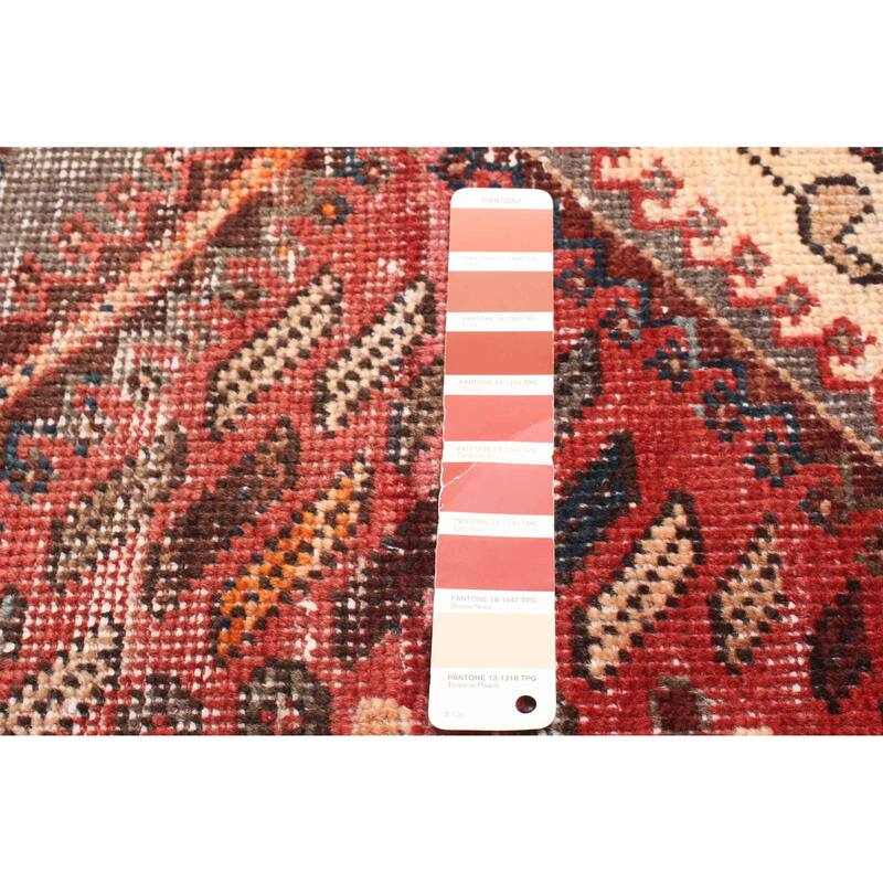 ECARPETGALLERY Hand-knotted Antalya Vintage Red Wool Rug - 3'8 x 5'10