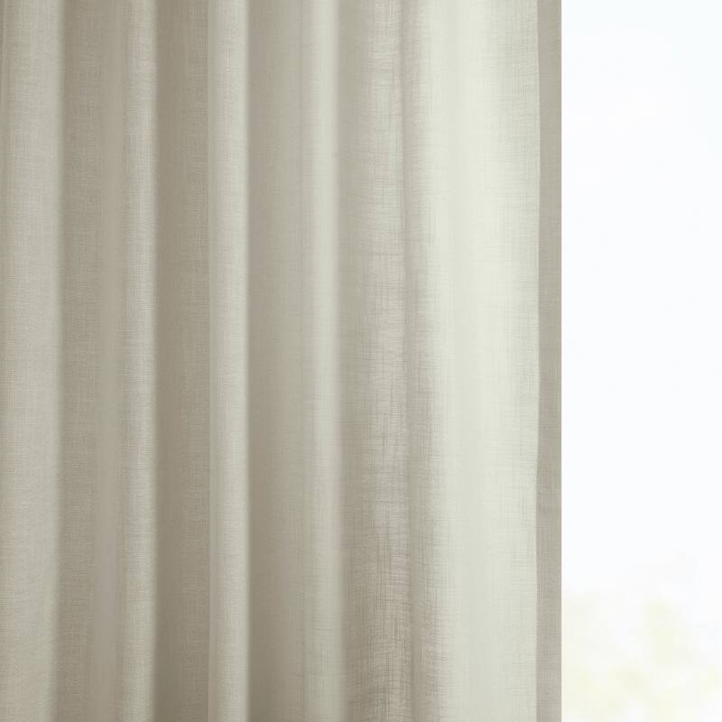 Exclusive Fabrics Classic Faux Linen Curtain (1 Panel)