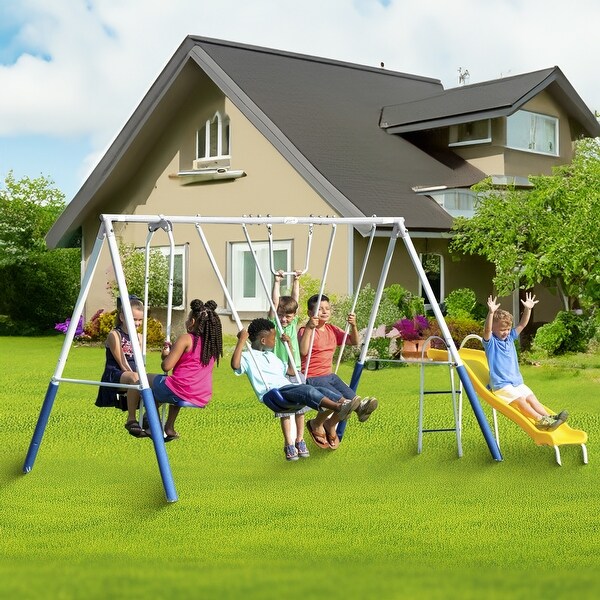 XDP Recreation Blue Ridge Play Outdoor Swing Set with Glider, 2