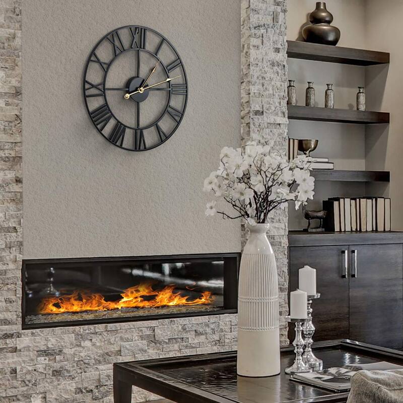Large Decorative Wall Clock 16" - Roman Numeral Modern Home Decor
