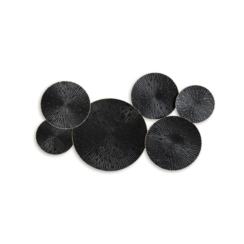 Signature Design by Ashley Rhetlen Black/Gold Wall Decor - 36"W x 2"D x 21"H