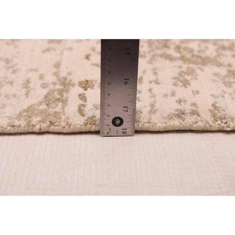 ECARPETGALLERY Hand Loomed Elysian Taupe Rug - 7'11 x 9'11