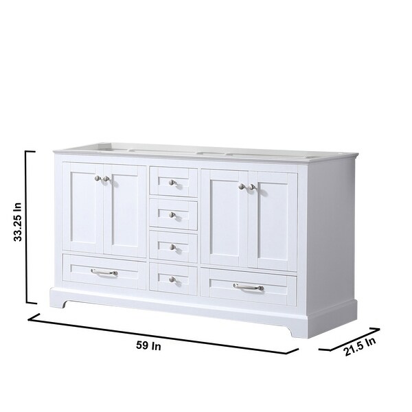 Lexora Dukes 60 inch Bathroom Vanity Only