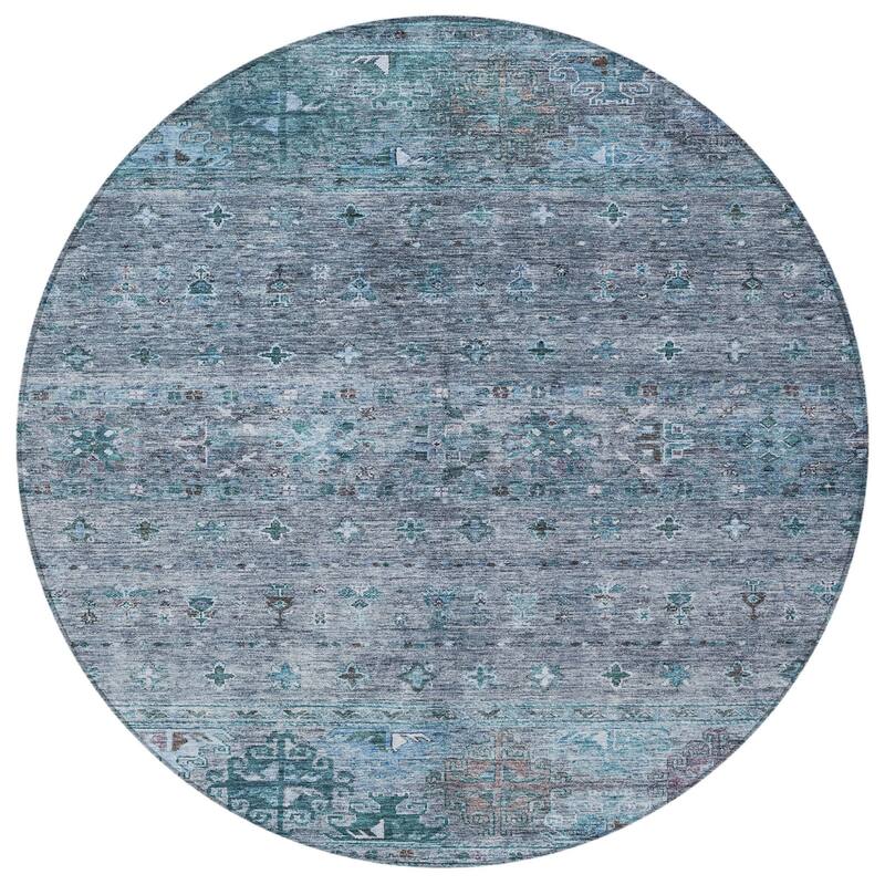 HomeRoots Floral Transitional Rectangle Outdoor Rug
