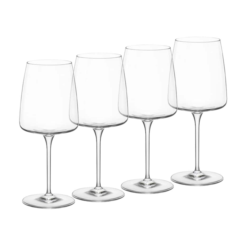 Bormioli Rocco Set of 4 Planeo Rosso Red Wine Glasses - 15.25 oz