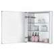 preview thumbnail 18 of 89, Bathroom Medicine Cabinet, Aluminum, Recessed/Surface Mount, Right/Left Hinged, Mirrored Interior