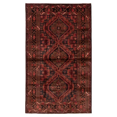 Teimani Red Rug 3'11" x 6'11" - 3'11 x 6'11