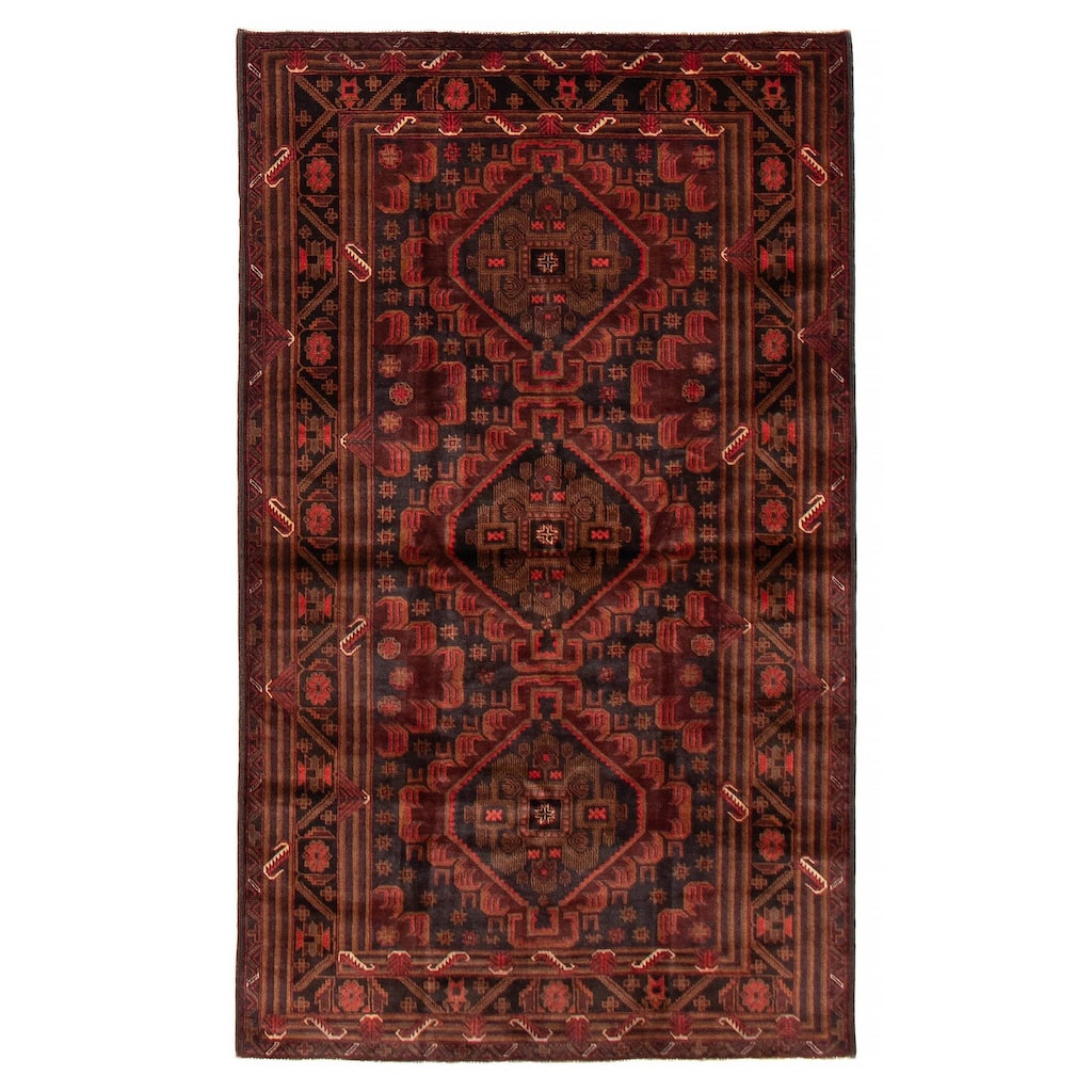 Teimani Red Rug 3'11" x 6'11" - 3'11 x 6'11