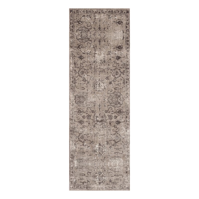 Savannah Knox Gray Polyester Area Rug