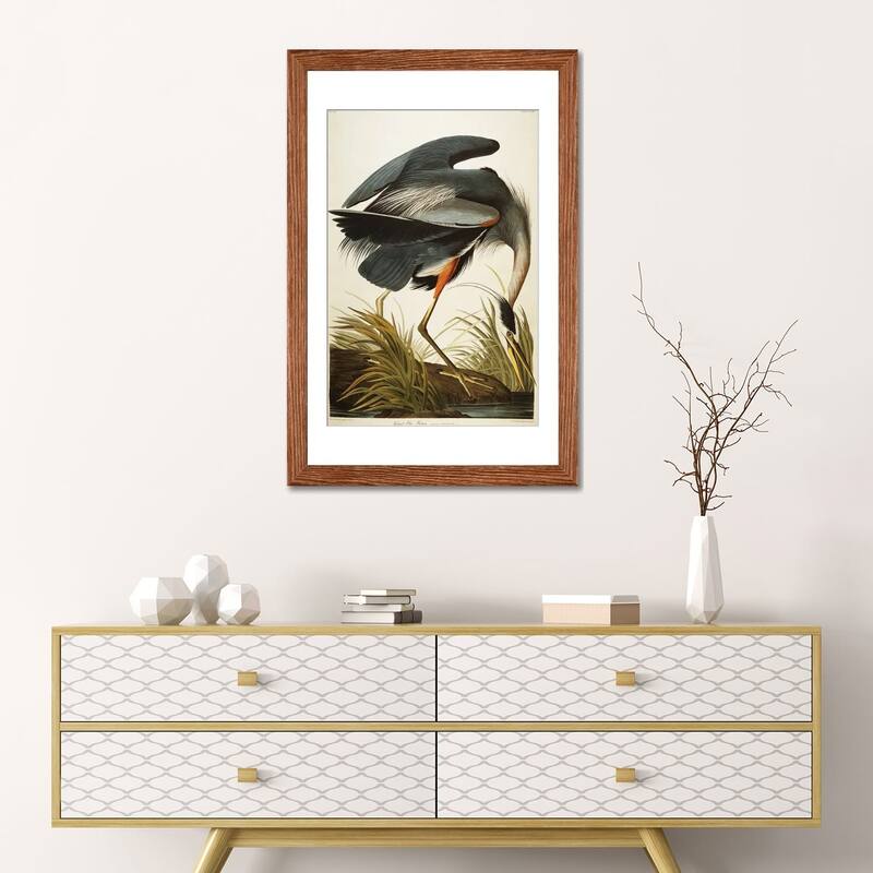 iCanvas "Great Blue Heron " by John James Audubon