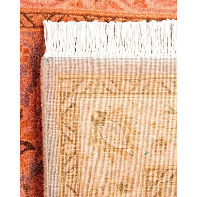 Overton Hand Knotted Wool Vintage Inspired Modern Contemporary Overdyed Gray Runner Rug - 2' 7" x 10' 2"