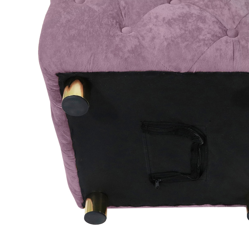 Modern Velvet Upholstered Ottoman,Soft Foot Stool,Dressing Makeup Chair Comfortable Seat for Living Room,Bedroom