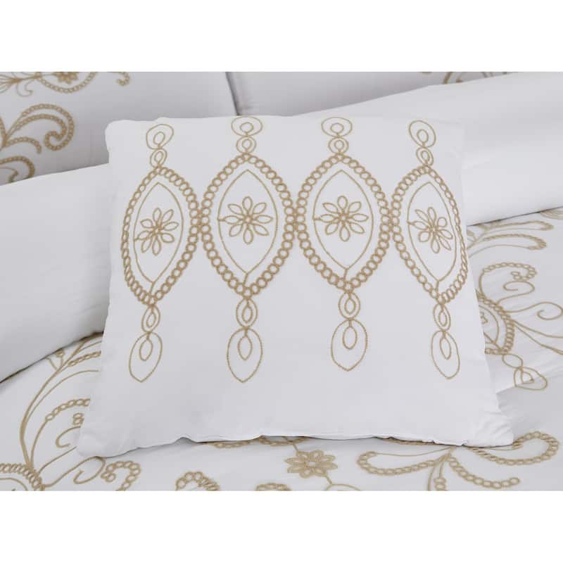 Modern Threads Sabrina 5-Piece Jacquard Comforter Set with Shams and Decorative Pillows