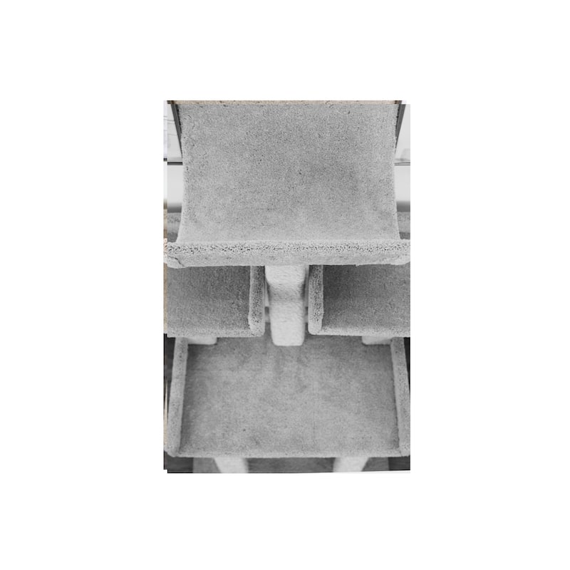 Extra Large Multi-Level Cat Tower with Spacious Carpeted Perches, Raised Sides and Sisal Rope Posts for Big Active Cats