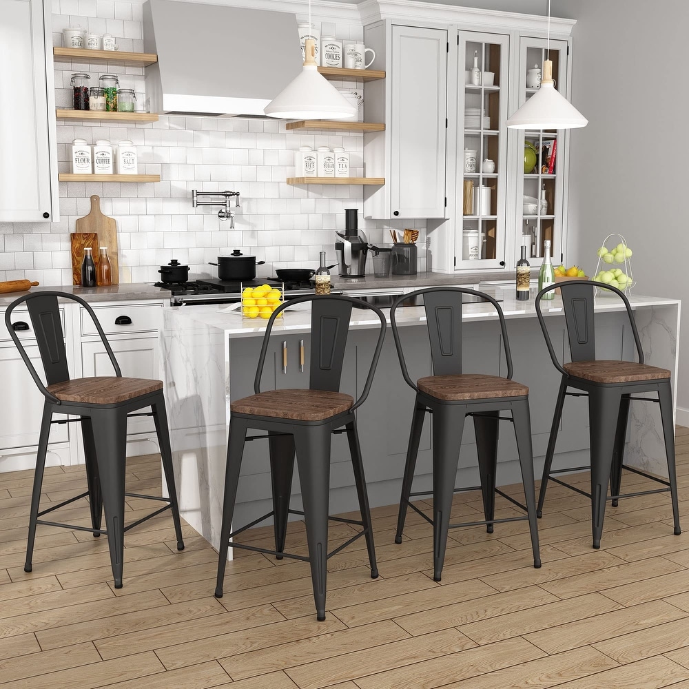 CAL Set of 4 Best of Times Collegiate Bar Stools 