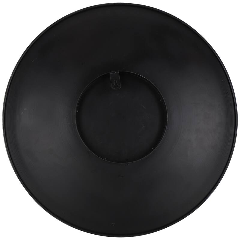 Metal Abstract 3D Circular Disk Home Wall Decor - Set of 3 Gold, Dark Blue, White - Roche River Decor