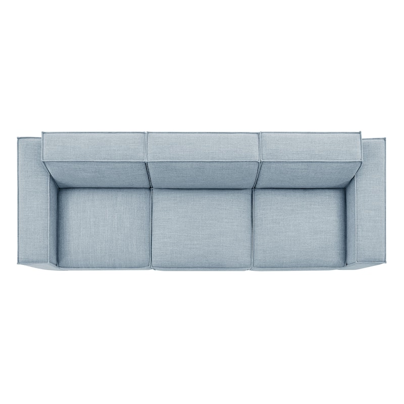 Restore 3-Piece Performance Fabric Upholstered Modular Sofa Set