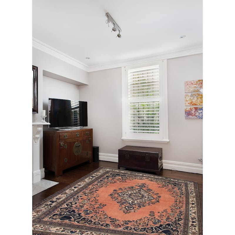 ECARPETGALLERY Hand-knotted Antalya Vintage Copper Wool Rug - 10'6 x 13'6