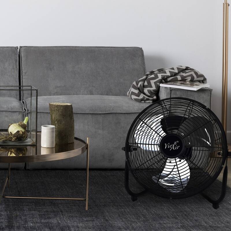 Vie Air 12in Industrial Three Speed Heavy Duty Floor Fan