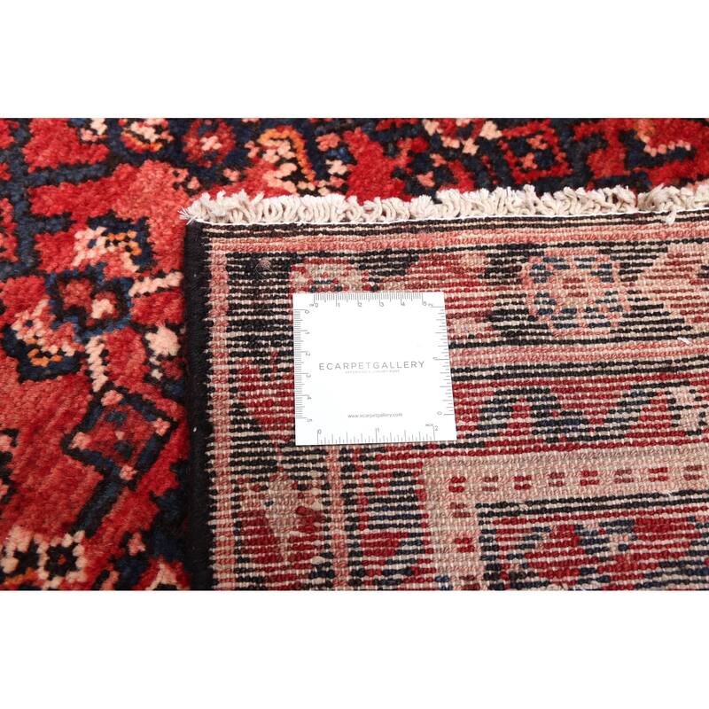ECARPETGALLERY Hand-knotted Andelz Red Wool Rug - 3'5 x 12'4