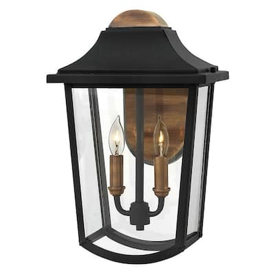 Hinkley Lighting 2 Light Outdoor Lantern Wall Sconce from the Burton