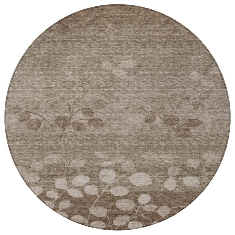 HomeRoots Floral Transitional Rectangle Outdoor Rug