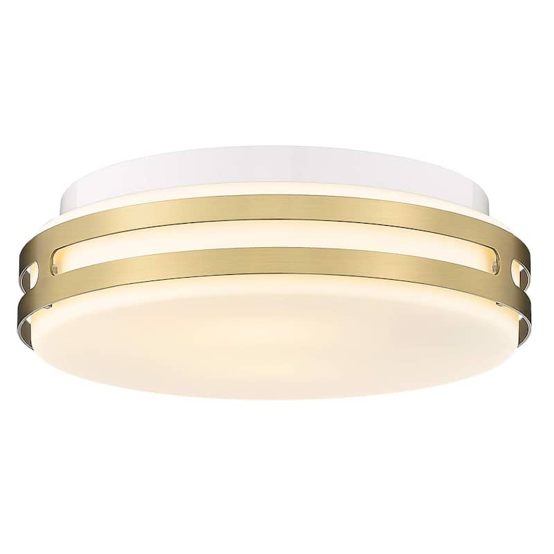 Flush Mount Ceiling Light with Frosted Glass Shade - N/A