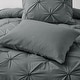preview thumbnail 20 of 31, 3 Piece Reversible Pintuck Pinch Pleat Comforter Set, Bedding Set for All Season