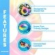 preview thumbnail 6 of 6, Inflatable Spiral Tie Dye Swimming Pool Ring - 36.5"